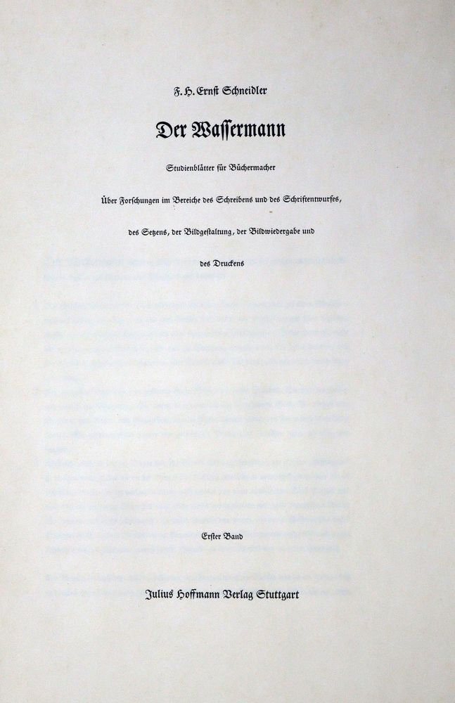 Große Abbildung Nr.1: 130-938 Schneidler,F.H.E.: (Typographie und Kalligraphie)
