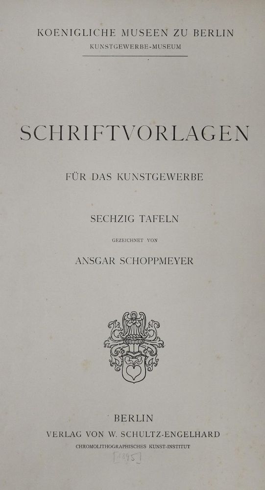 Große Abbildung Nr.2: 130-939 Schoppmeyer,A.: (Typographie und Kalligraphie)