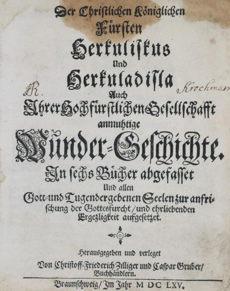 Große Abbildung Nr.1: 130-94 (Buchholtz,A.H.).: (Alte Drucke, Handschriften und Theologie)
