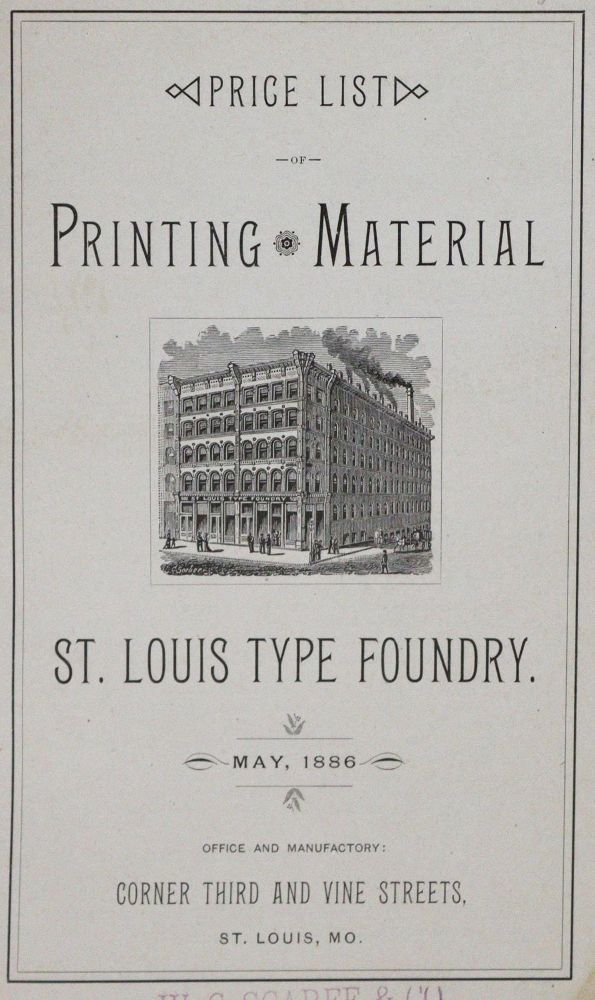 Große Abbildung Nr.1: 130-944 St.Louis Type Foundry.: (Typographie und Kalligraphie)