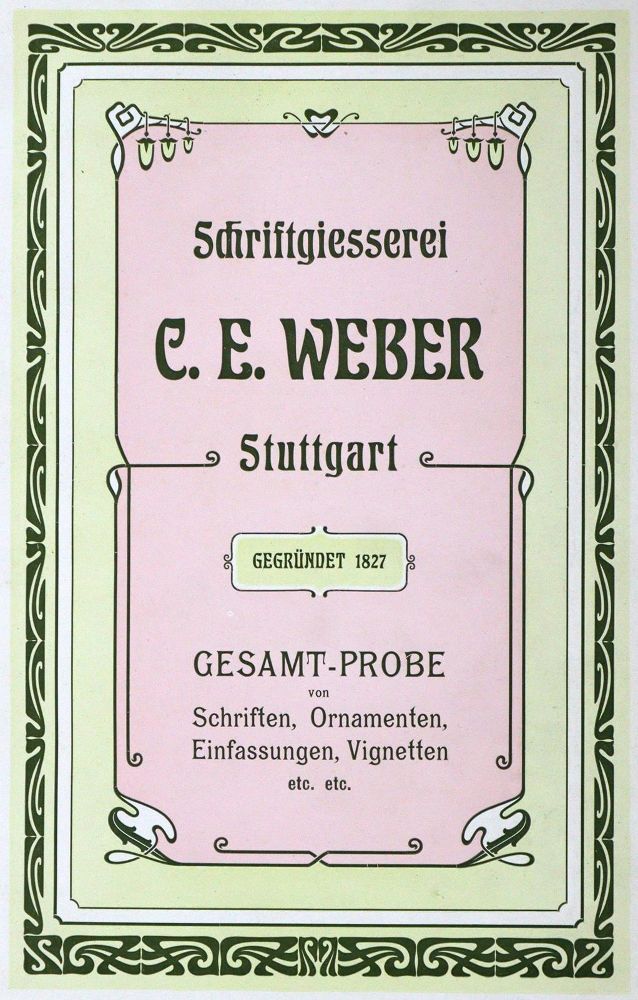 Große Abbildung Nr.1: 130-950 Weber,C.E.: (Typographie und Kalligraphie)