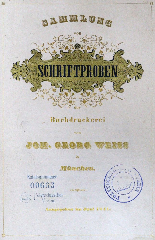 Große Abbildung Nr.1: 130-951 Weiss,J.G.: (Typographie und Kalligraphie)