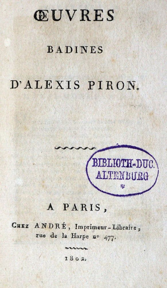 Große Abbildung Nr.1: 130-973 Piron,A.: (Erotika - Galantes)
