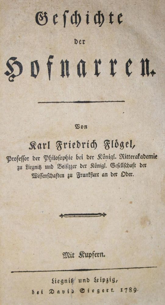Große Abbildung Nr.1: 130-981 Flögel,K.F.: (Hofnarren)