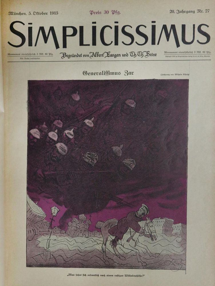 Große Abbildung Nr.1: 130-991 Simplicissimus.: (Karikatur)
