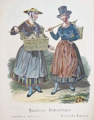 Bild Nr.1: 130-1000 Hamburgische Costüme: (Mode und Trachten)