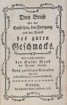 Bild Nr.1: 130-1004 (Remond) de Saint Mard,(T.).: (Kultur- und Sittengeschichte)