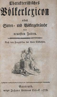 Bild Nr.1: 130-1006 (Sabbathier,F.).: (Kultur- und Sittengeschichte)