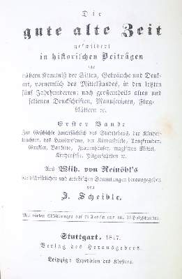 Bild Nr.1: 130-1007 Scheible-Verlag.: (Kultur- und Sittengeschichte)