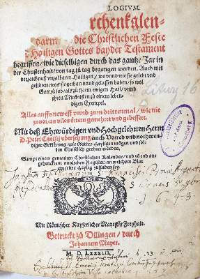 Bild Nr.1: 130-104 Canisius,P.: (Alte Drucke, Handschriften und Theologie)