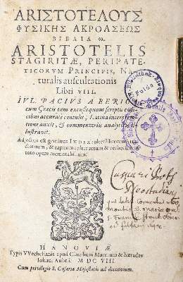 Bild Nr.1: 130-11 Aristoteles: (Alte Drucke, Handschriften und Theologie)