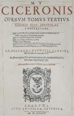 Bild Nr.2: 130-113 Cicero,M.T.: (Alte Drucke, Handschriften und Theologie)