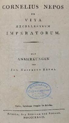 Bild Nr.21: 130-1170 Cornelius Nepos.: (Einband)