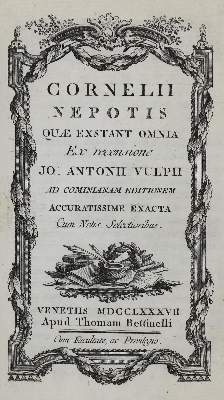 Bild Nr.22: 130-1170 Cornelius Nepos.: (Einband)
