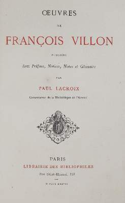 Bild Nr.1: 130-1179 Villon,F.: (Einband)