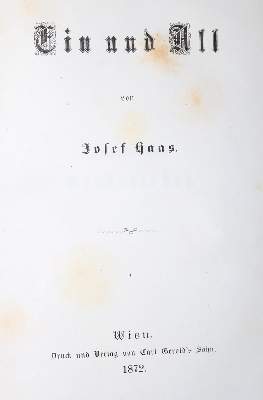 Bild Nr.1: 130-1202 Haas,J.: (Literatur und illustrierte Bücher bis 19.Jahrhundert)