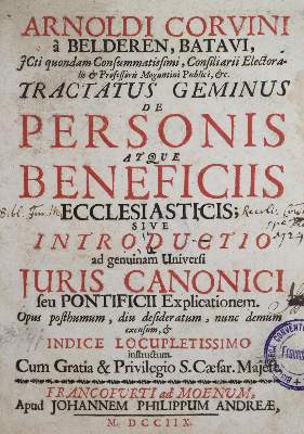 Bild Nr.1: 130-122 Corvinus van Beldern,A.: (Alte Drucke, Handschriften und Theologie)