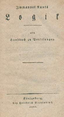 Bild Nr.1: 130-1220 Kant, I.: (Literatur und illustrierte Bücher bis 19.Jahrhundert)