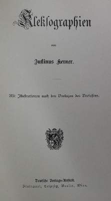 Bild Nr.1: 130-1221 Kerner,J.: (Literatur und illustrierte Bücher bis 19.Jahrhundert)