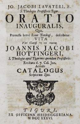 Bild Nr.1: 130-1238 Lavater,J.J.: (Literatur und illustrierte Bücher bis 19.Jahrhundert)