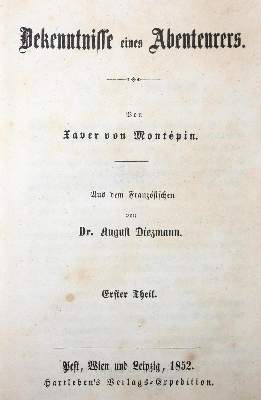 Bild Nr.1: 130-1265 Montepin,X.de.: (Literatur und illustrierte Bücher bis 19.Jahrhundert)