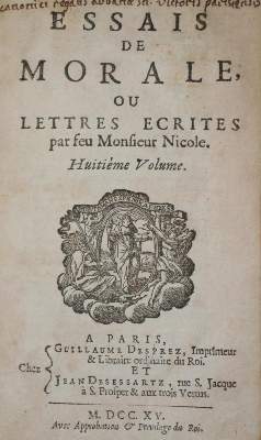 Bild Nr.1: 130-1271 (Nicole,P.).: (Literatur und illustrierte Bücher bis 19.Jahrhundert)