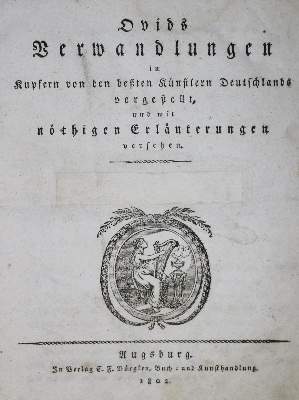 Bild Nr.1: 130-1274 Ovidius,N.P.: (Literatur und illustrierte Bücher bis 19.Jahrhundert)