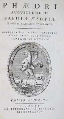 Bild Nr.1: 130-1280 Phaedrus.: (Literatur und illustrierte Bücher bis 19.Jahrhundert)