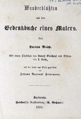 Bild Nr.1: 130-1292 Reich,L.: (Literatur und illustrierte Bücher bis 19.Jahrhundert)