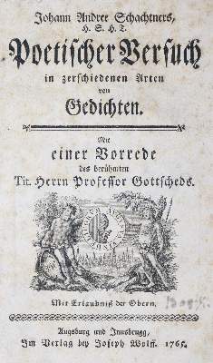 Bild Nr.1: 130-1308 Schachtner, J.A.: (Literatur und illustrierte Bücher bis 19.Jahrhundert)