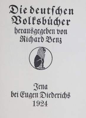 Bild Nr.1: 130-1363 Benz,R.: (Literatur und illustrierte Bücher 20.Jahrhundert - Alte Literatur in modernen Ausgaben)