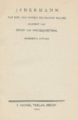 Bild Nr.1: 130-1423 Hofmannsthal,H.v.: (Einband)