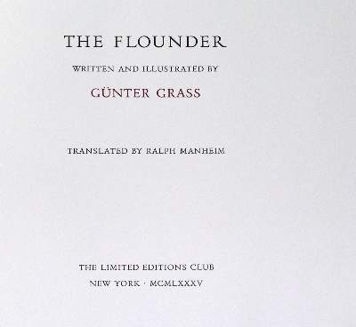 Bild Nr.2: 130-1454 Grass,G.: (Literatur und illustrierte Bücher 20.Jahrhundert - Alte Literatur in modernen Ausgaben)