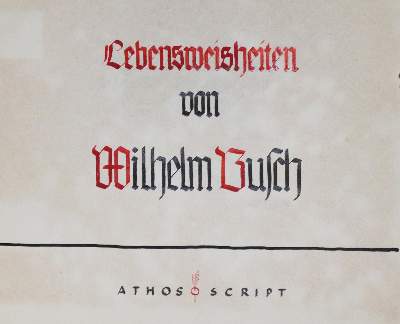 Bild Nr.2: 130-1468 Busch,W.: (Handschriften)