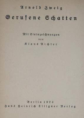 Bild Nr.1: 130-1508 Zweig,A.: (Klaus Richter)