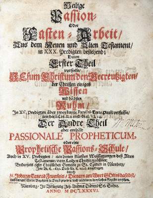 Bild Nr.1: 130-151 Feuerlein,J.C.: (Alte Drucke, Handschriften und Theologie)