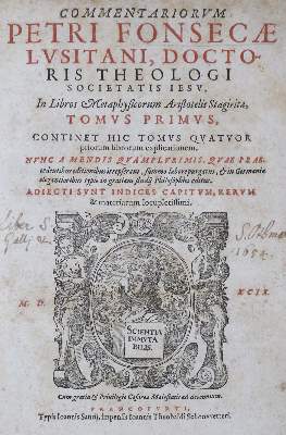 Bild Nr.1: 130-153 Fonseca,P.: (Alte Drucke, Handschriften und Theologie)