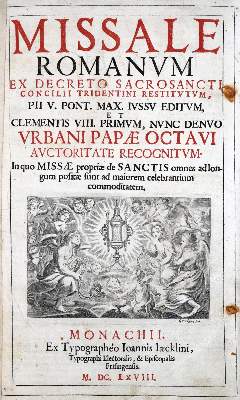 Bild Nr.1: 130-163 Missale Romanum: (Gesangbücher)