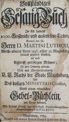 Bild Nr.1: 130-164 Vollständiges Gesang-Buch: (Gesangbücher)