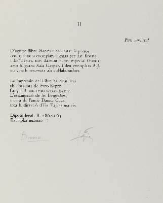 Bild Nr.2: 130-1640 Brossa,J.: (Tapies)
