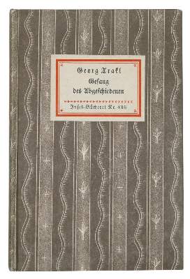 Bild Nr.1: 130-1646 Trakl,G.: (Literatur und illustrierte Bücher 20.Jahrhundert - Alte Literatur in modernen Ausgaben)