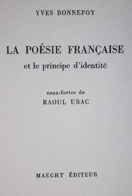 Bild Nr.2: 130-1647 Bonnefoy,Y.: (Ubac)