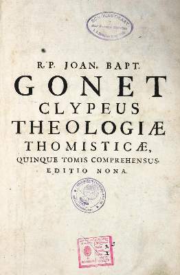 Bild Nr.1: 130-167 Gonet,J.B.: (Alte Drucke, Handschriften und Theologie)