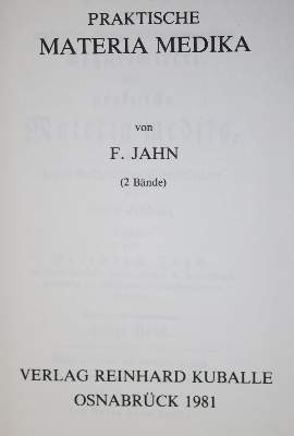 Bild Nr.1: 130-1752 Jahn,F.: (Medizin, Pharmazie)