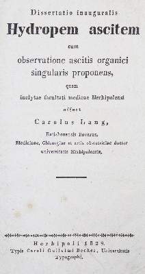 Bild Nr.1: 130-1795 Dissertationen.: (Sammlung von Professor Dr.Dr. Johannes Büttner)