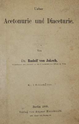Bild Nr.2: 130-1814 Jaksch,R.v.: (Sammlung von Professor Dr.Dr. Johannes Büttner)