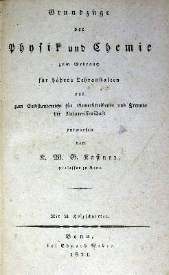 Bild Nr.1: 130-1816 Kastner,K.W.G.: (Sammlung von Professor Dr.Dr. Johannes Büttner)