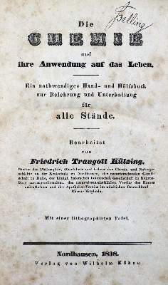 Bild Nr.1: 130-1823 Kützing,F.T.: (Sammlung von Professor Dr.Dr. Johannes Büttner)