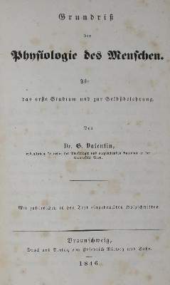 Bild Nr.1: 130-1854 Physiologie.: (Sammlung von Professor Dr.Dr. Johannes Büttner)