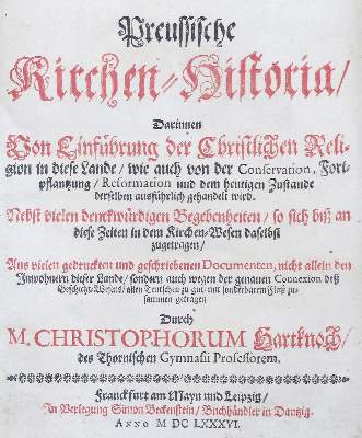 Bild Nr.2: 130-186 Hartknoch,C.: (Alte Drucke, Handschriften und Theologie)
